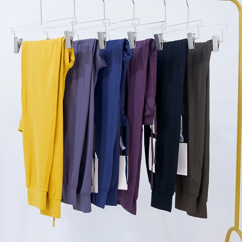 Womens Nine Tenths Casual Sport Lounge Yoga Trousers High Waist Drawstring Quick Dry Running Fitness Joggers Pants for Gym