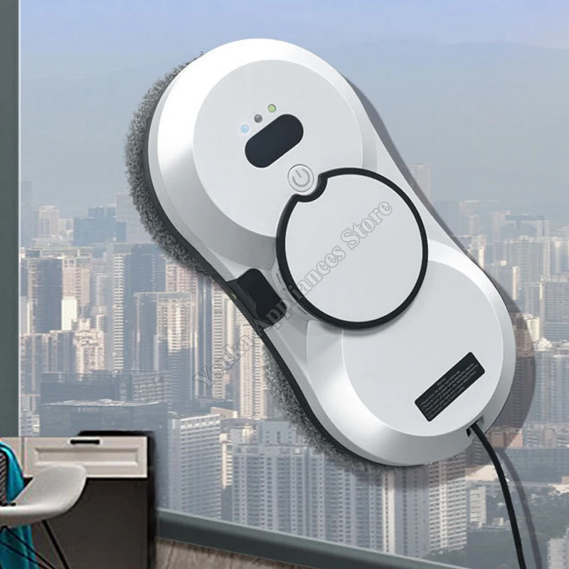 Window Cleaner Electric Small Outdoor Wet And Dry Ultra-thin Double-sided Water Spraying Intelligent Window Cleaning Robot