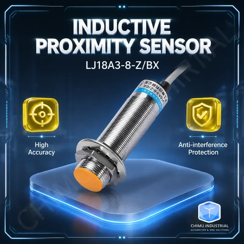 【CHIMU INDUSTRIAL】 for LJ18A3-8-Z/BX Inductive Proximity Sensor M18 Metal DC NPN 3-Wire NO