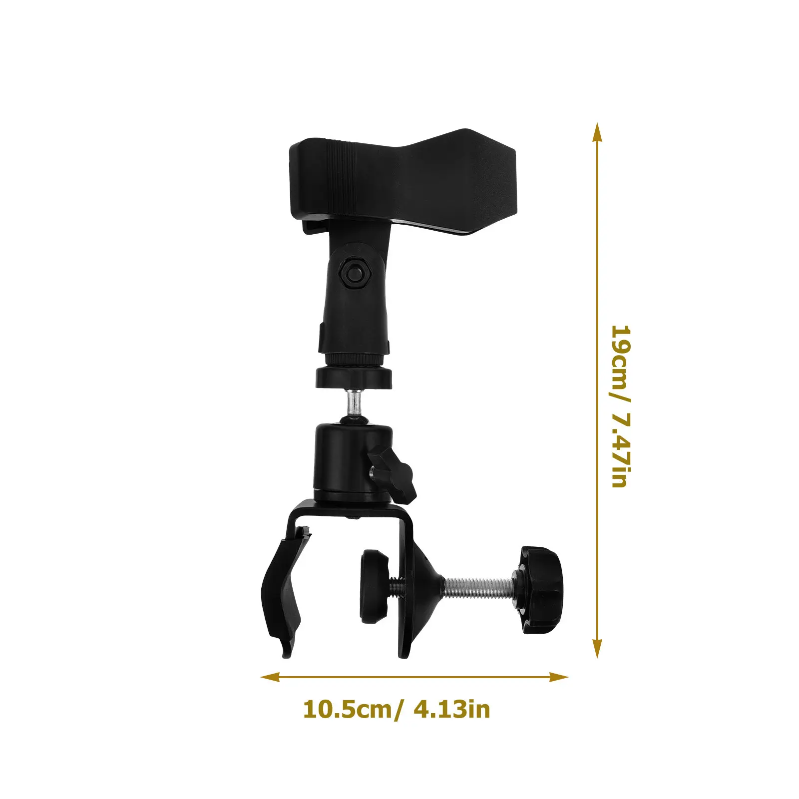 1Set Sax Microphone Mount Attachment Spring Clip U Clamp Stable Mic Holder for Studio Stage Performance Microphone Clip view 2