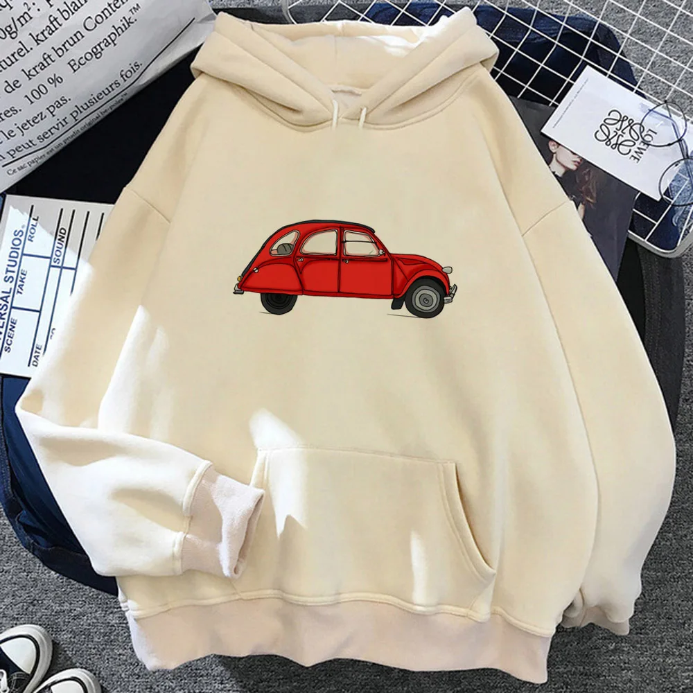 

2cv hoodies women aesthetic Korean style 90s japanese Pullover clothes female aesthetic clothing