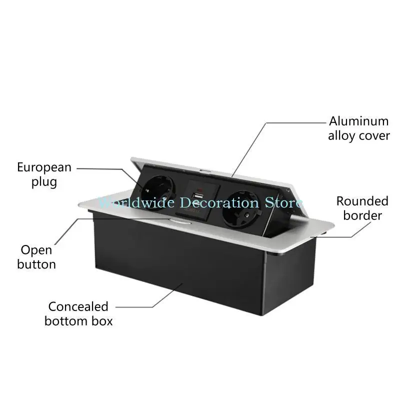 

Q39B EU Стандартный розетка Black/Silver 2 Color может выбрать панель алюминиевого сплава скрытый тип таблица 2 выходная порция