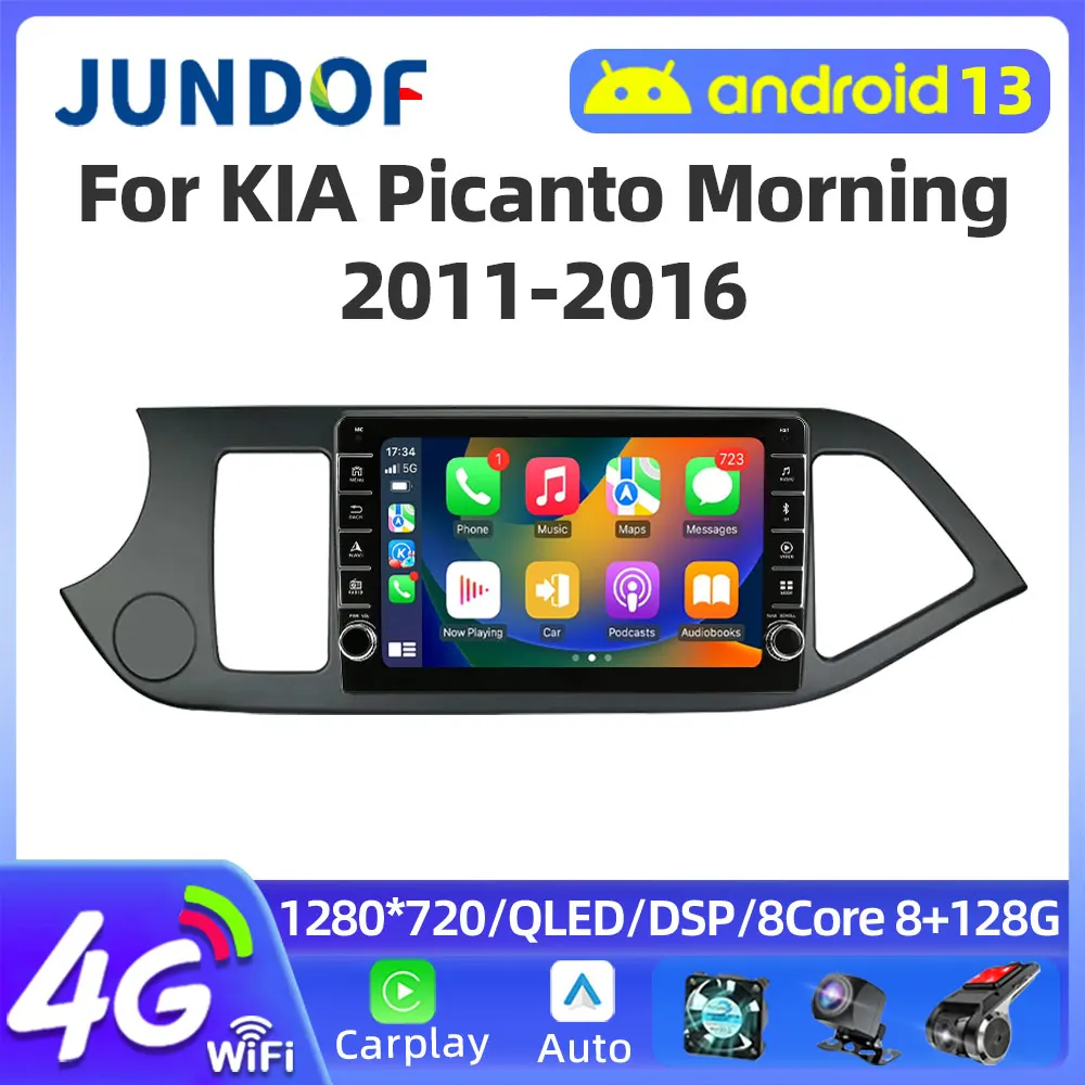 

Jundof DSP Android Auto Radio For Kia Picanto Morning 2011-2016 LHD Car Stereo Multimedia Player NO 2din Carplay GPS Navigation