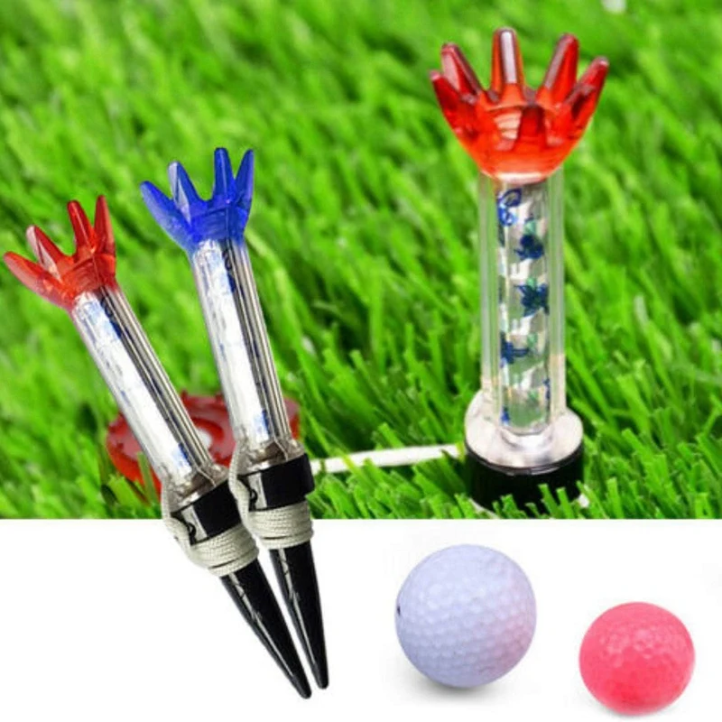 12Piece Golf Tees Unbreakable Plastic Magnetic 80 Mm Long Bulk Reusable Flexible Magnet Tee Lift Step