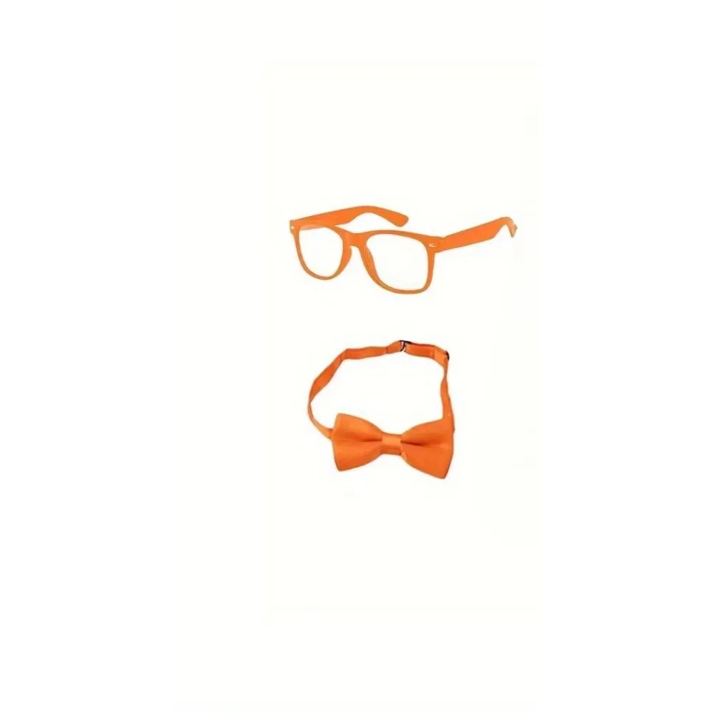 complete Halloween party dress up includes neon halter bow tie sunglasses accessory set Size halter party costume decorations