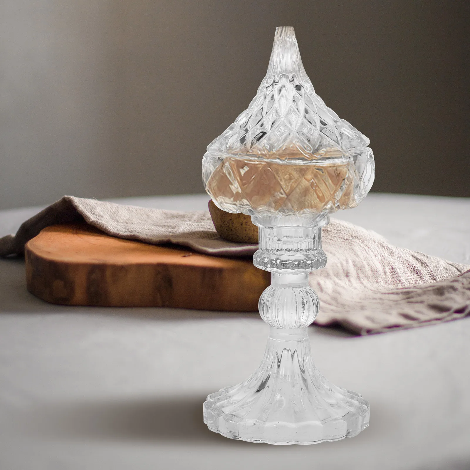 

Стеклянная банка для хранения ювелирных изделий с тиснением в европейском стиле, банка для конфет на ножках, десертная тарелка, блюдо с фруктами, поднос для сухофруктов, банки с крышками