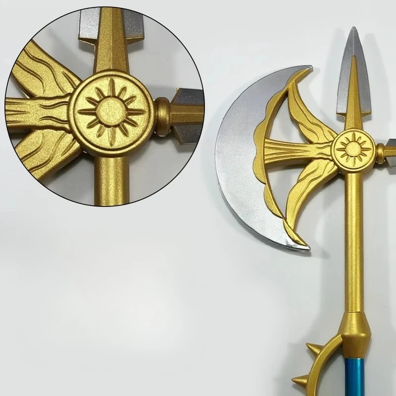 60 سنتيمتر تأثيري اكسسوارات أنيمي سبعة الخطايا المميتة Escanor الشمس توماهوك الإلهي الفأس ريتا بولي Prop الدعامة نموذج تأثيري حلي الدعائم نموذج