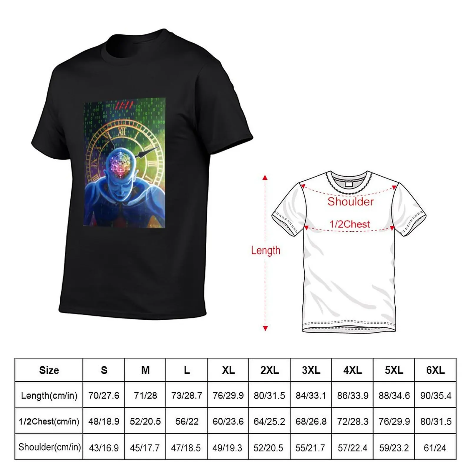 ELEVEN ELEVEN- spiritual/visionary art T-Shirt oversized heavyweights mens cotton t shirts