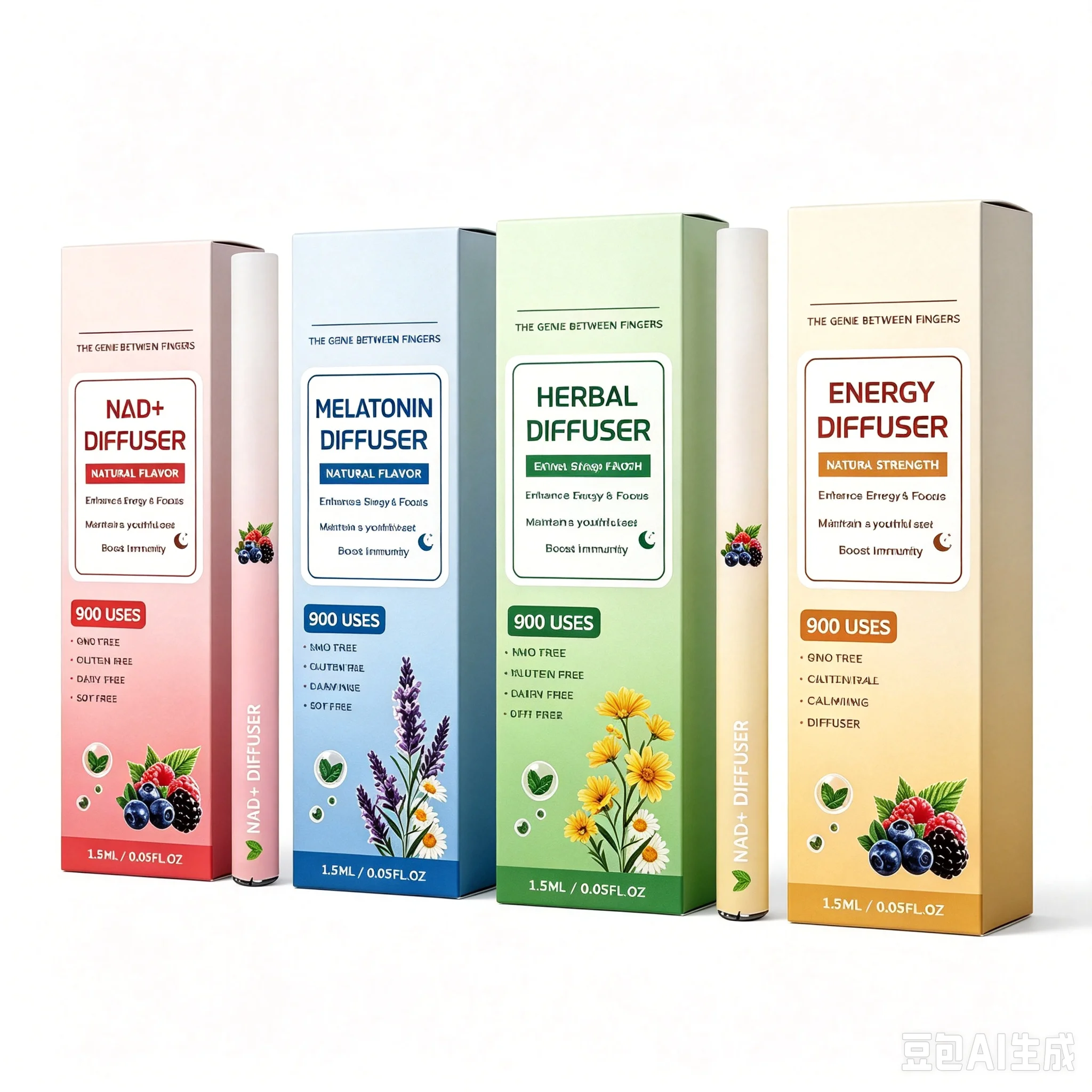 Kräuter-Diffusor Inhalator-Stick zur Entspannung, Stimmungsaufhellung, Immunstärkung, Fokusverbesserung, Energiezufuhr und Linderung des täglichen Müdigkeitsgefühls, Tragbarer Kräuter-Energie-Stick – Detail 16