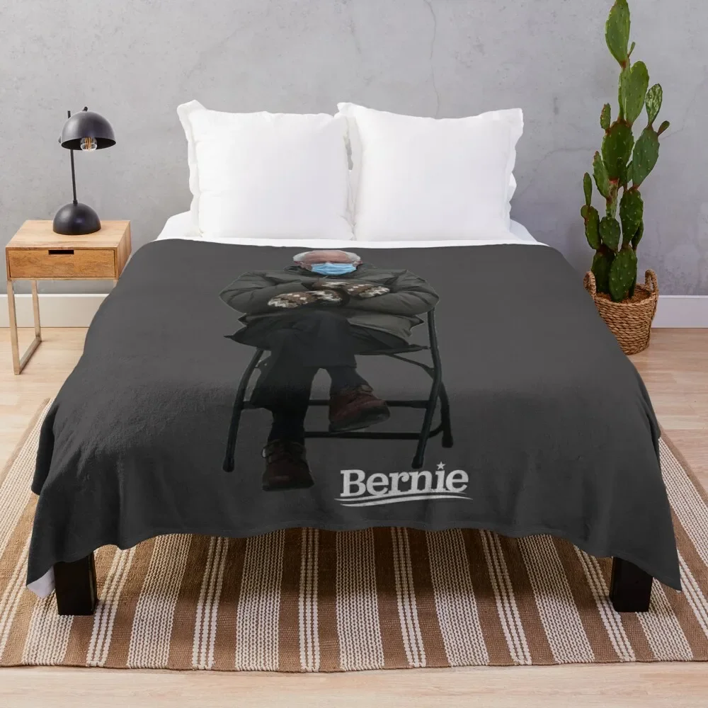 Bernie Sanders Mittens - BERNIE SANDERS MITTENS trending | bernie sanders inauguration mittens | Inaugurati Throw Blanket