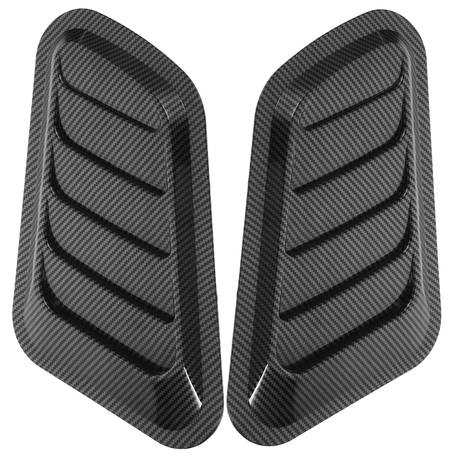 

2Pcs Car Hood Sticker Decorative Air Flow Strip Strong Adhesive Auto Car Accessories Universal Fit for Side Vents and Bonnet