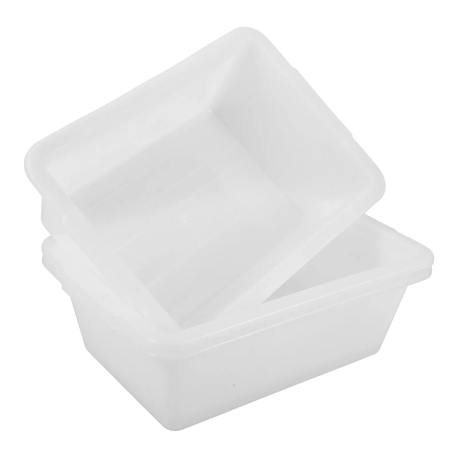 3Pcs Storage Plastic Bin Multipurpose Bus Tub Rectangular Commercial Tote Tubs Utility Dish Wash Basin for Restaurants