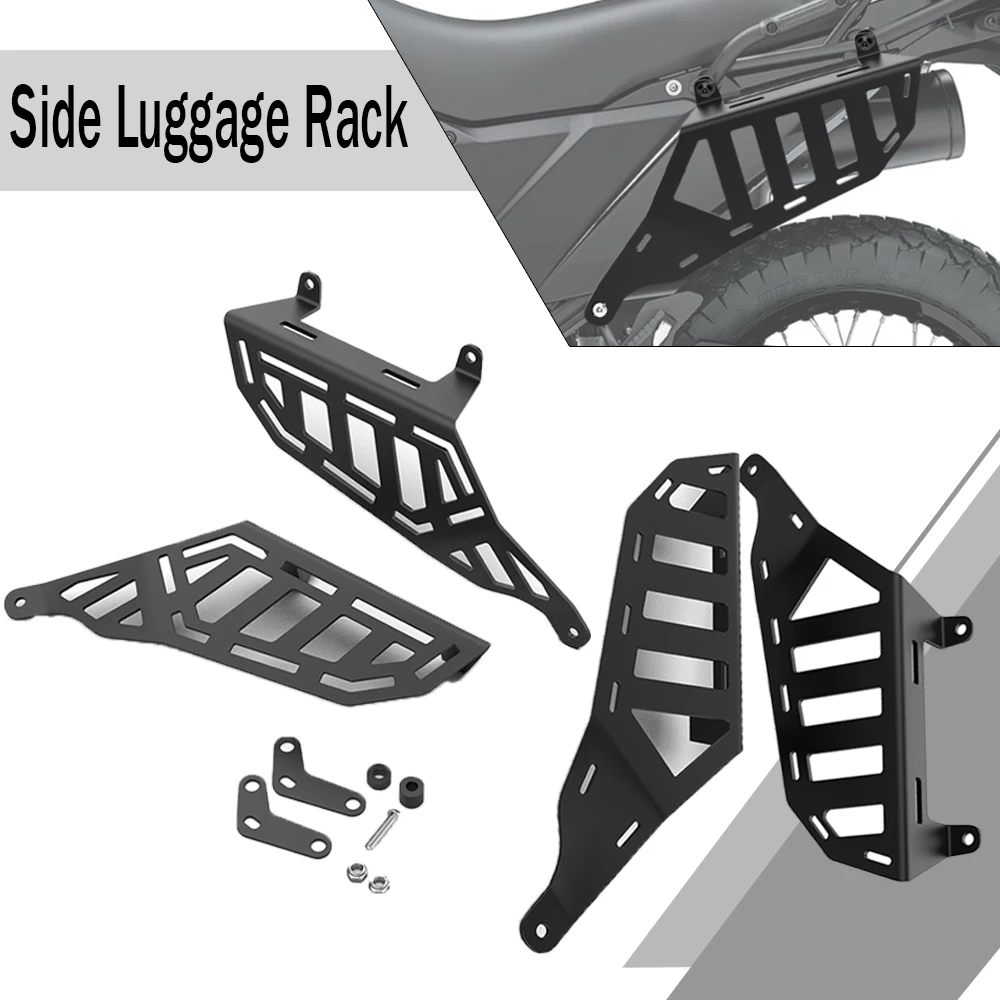 

For Kawasaki KLR650 KLR650S Adventure Traveler / ABS 2022-2024 2025 KLR650 Motorcycle Side Luggage Rack Holder Luggage Bracket