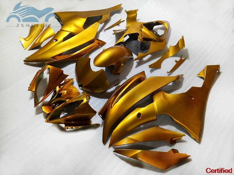 

High grade Injection fairing kit fit for YAMAHA R6 YZFR6 2008-2015 YZF R6 08-15 gold fairings body repair kits HT01