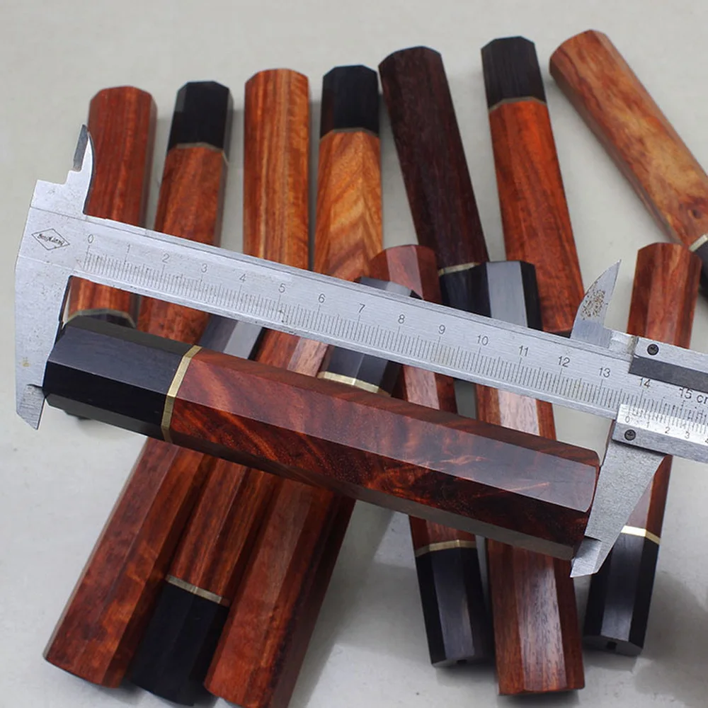 Octagonal Knife Handle DIY Japanese Chef Kitchen Making Details Natural Accessories ECO Knives Vintage Friendly Wood Handle