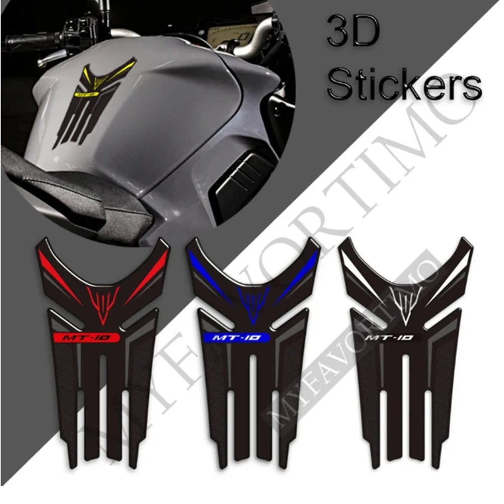 For Yamaha MT10 FZ10 FZ MT - 10 MT-10 SP Motorcycle Gas Fuel Oil Kit Knee Protector Hyper Naked Stickers Decals Tank Pad Grips