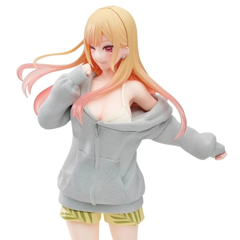 My Dress Up Darling Kitagawa Marin Hoodie Anime Girl Figure PVC Statue Collectible Desktop PC Case