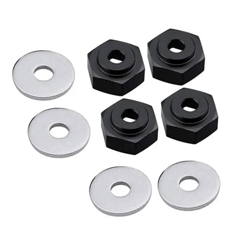 Adaptateur de Roue de 12mm à 17mm, Combinaison de Moyeu d'Entraînement, Hexagonal, Trou Hexagonal de 6mm, Pièces pour Voiture HSP 1/10 1/8 RC, Bumosquito, Éditorial, Camion