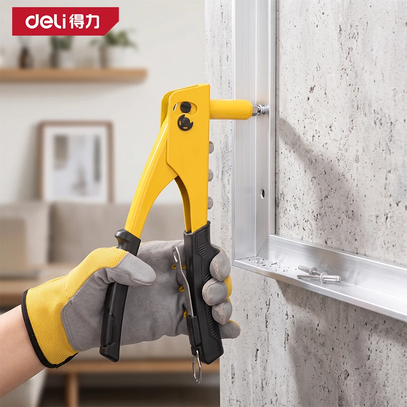 20Cr Steel Jaw One-Hand Rivet Gun Quick-Change 4 Nozzles 2.4/3.2/4/4.8mm Pop Riveter Heavy Duty Blind Rivet Tool Sheet Metal