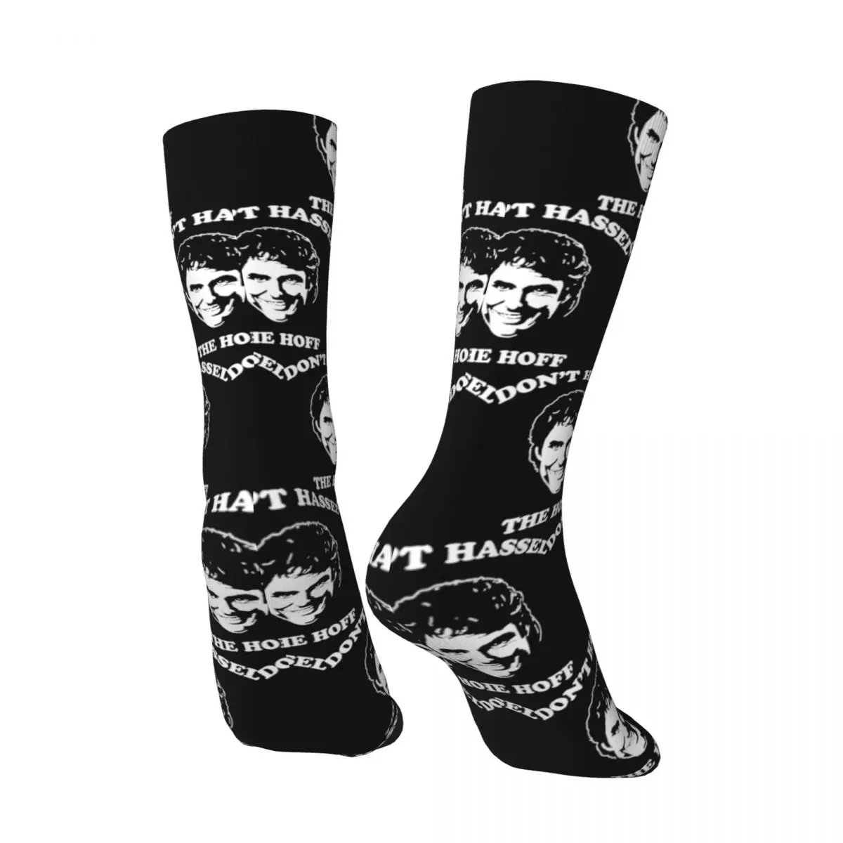 David Hasselhoff Socks Winter Dont Hassel The Hoff Stockings Funny Adults Men Breathable Socks Design Skateboard Anti Slip Socks