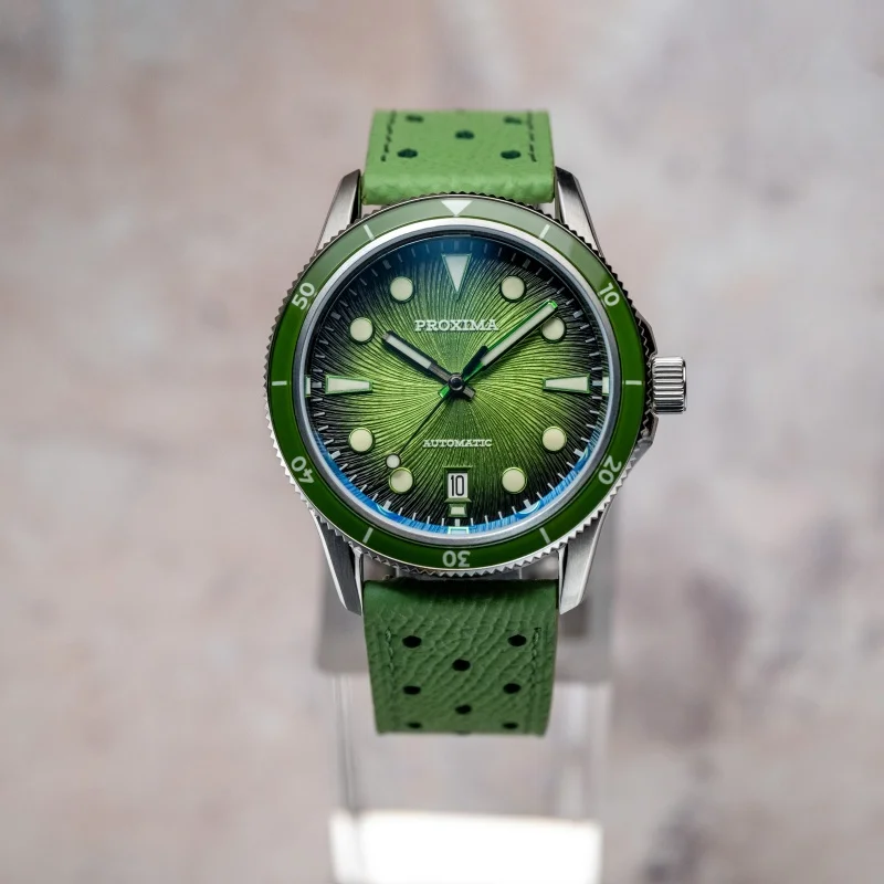 

Мужские автоматические часы Proxima, 39 мм, механические наручные часы, водонепроницаемые, 10 бар, светящийся сапфировый керамический безель, циферблат Miyota9015 Jianzhan