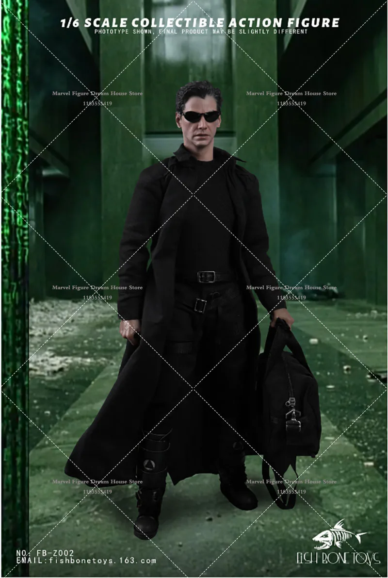 Fisch Bonetoys fb-z002 1/6 Maßstab sammel bar das Matrix-Netzwerk Hacker Reich Keanu Charles Reeves 12 "Action figuren Modell