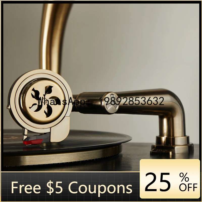 

AB Retro Phonograph Chinese Style Living Room Painted Vinyl Record Player European Style Record Player