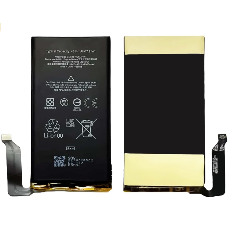 For HTC Google Pixel 6 Pixel6 Mobile Phone GMSB3 4614mAh Replacement Battery 2pcs