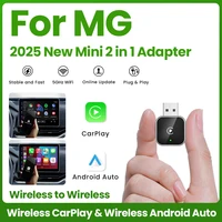 Nuevo adaptador inalámbrico CarPlay Android Auto 2 en 1, Dongle inteligente Plug And Play para MG GT MG5 RX5 GS ZP ZS Hector HS ZS EV eHS MG3