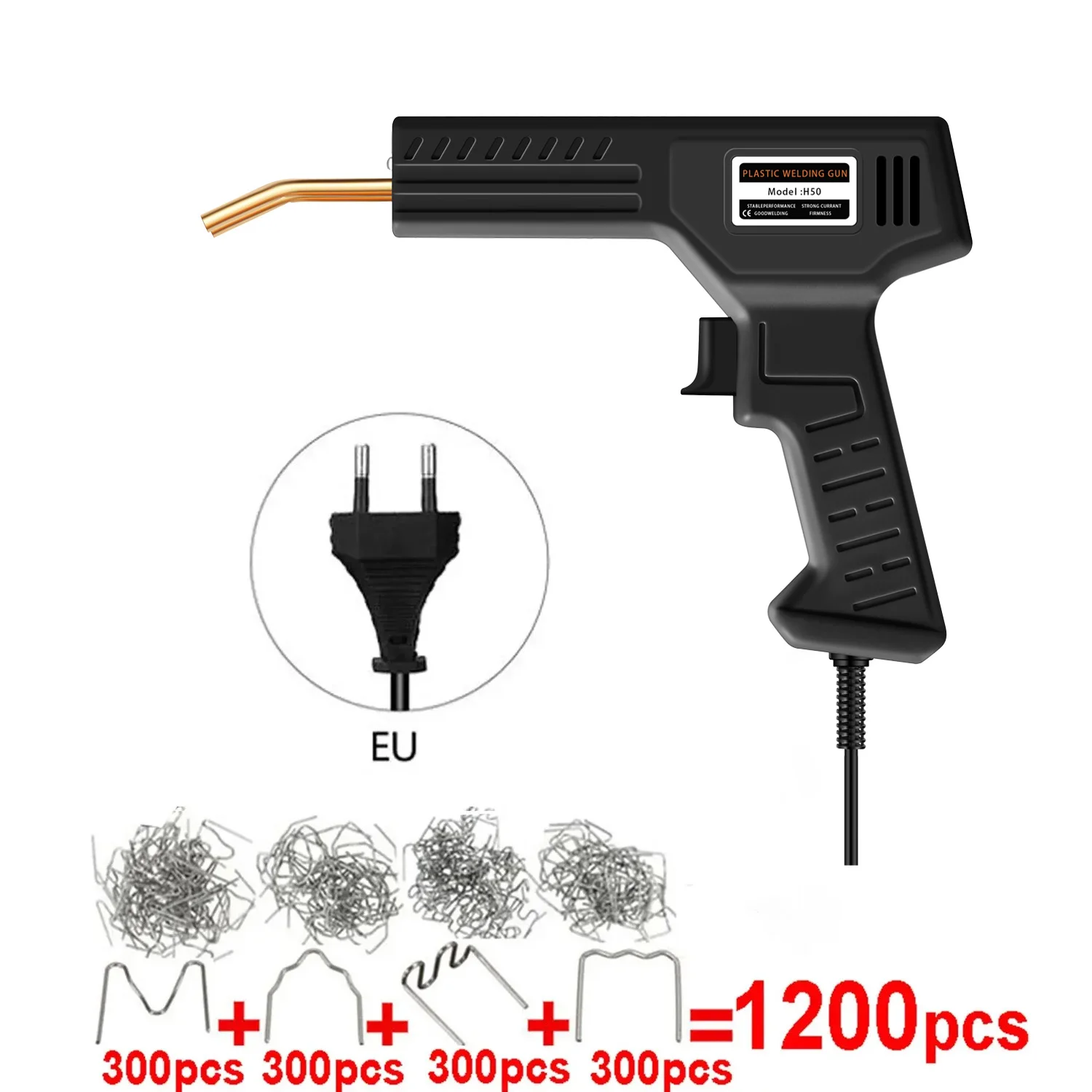 Plastic Welder Hot Nail Gun met 200/400/800/1200 spijkers voor autobumper PVC reparatie garage gereedschapsset machine lassen