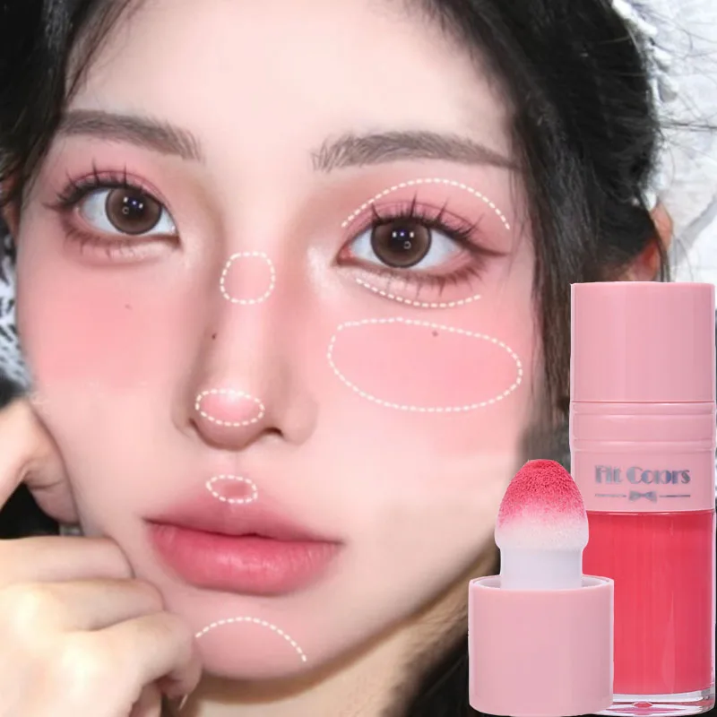 Waterproof Liquid Blush Makeup Long Lasting nutriente Contouring fard Stick Soft Facial Cheek Rouge Shadow cosmetici coreani