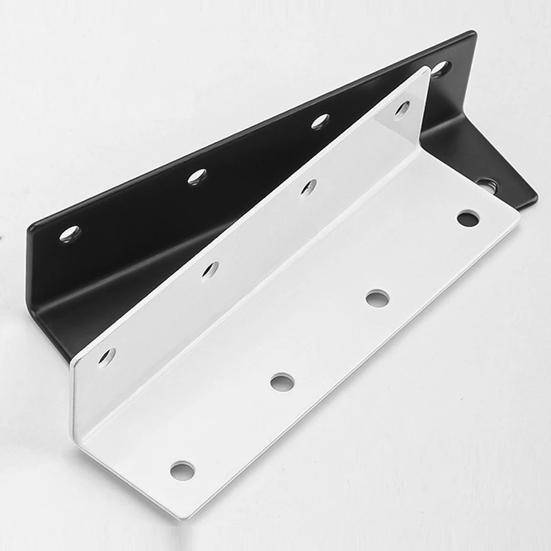 1PCS Extended Iron Corner Code 90° Right Angle Fixator Triangular Iron Plate L-Type Laminated Boar Bracket Furniture Connection