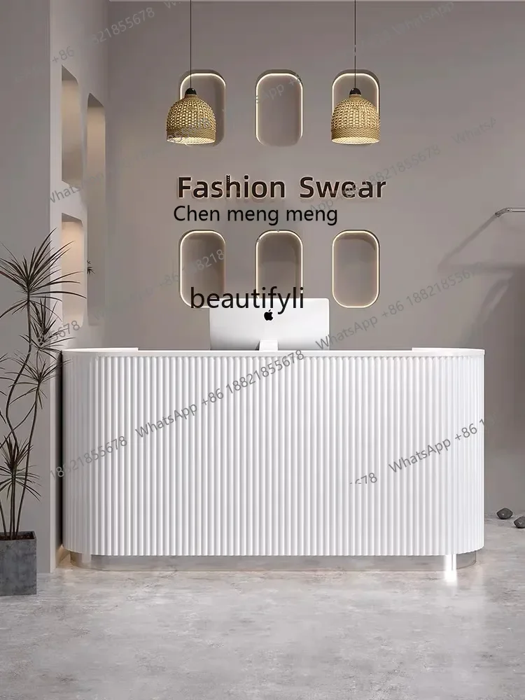 X  Beauty salon Bar checkout page Simple modern clothing store Women's clothing store Small counter, reception desk