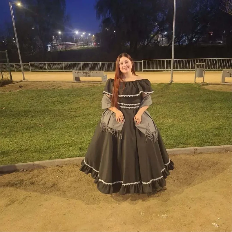 

1860s Historical Reenactment Prom Dress Black Cap Sleeve Lace Plus Size Civil War Evening Dress Tutorial Formal Party Customized