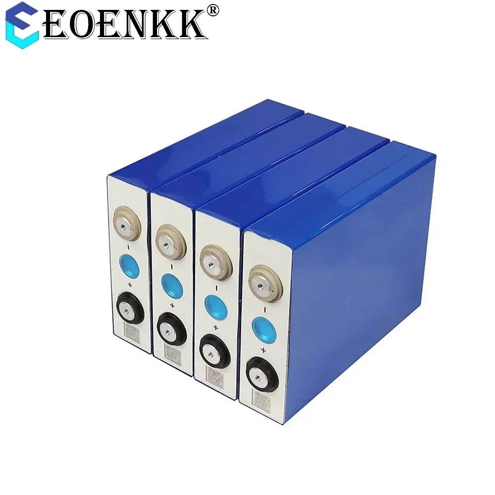 EOENKK New 3.2V 105Ah120Ah LiFePO4 Battery Cells Rechargeable Battery Pack for Solar Li-Ion High Current Rechargeable Power Cell