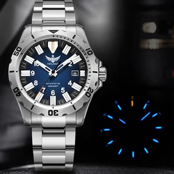 YELANG  V1036 42mm Men Quartz Watch Luminous 10 Years Lithium Movement Rotated Dial 30ATM 300m Waterproof Military Style Watches