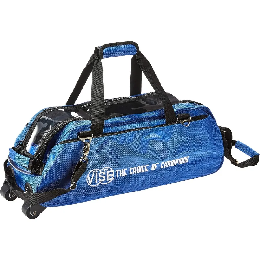 

Vise Three Ball Tote Roller Bowling Bag for Tournament Players and Casual Bowlers Durable Polyester Fabric with Reinforced Hand