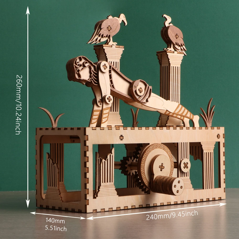 3D-Holzpuzzle, menschliches Element-Holzpuzzle für praktische Montage und Übungen, interaktives Eltern-Kind-Geschenk