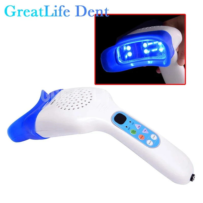 Great life dent 10 leds 3 Farben Dental Hand Typ tragbare Zahn aufhellung Beschleuniger Mini Zahn