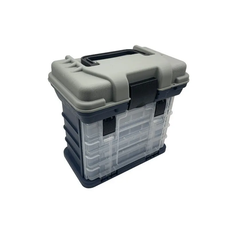 

27x17x26cm 4-layer Multifunctional Fishing Gear and Bait Storage Tool Box Accessories Fishing Tackle Fishing Equipment