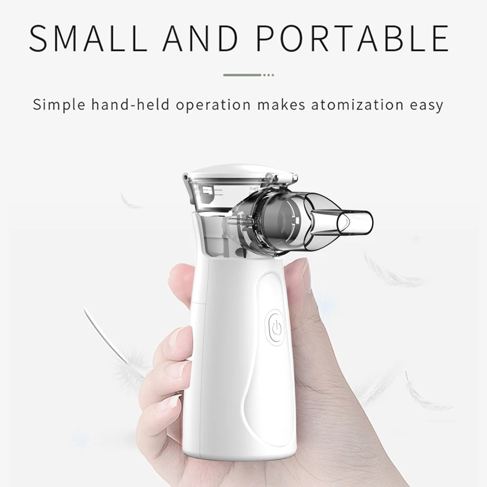 Rechargeable Mini Handheld Portable Autoclean Inhale Nebulizer Mesh Atomizer Silent Inhaler Nebuliser For Kids Nebulizador