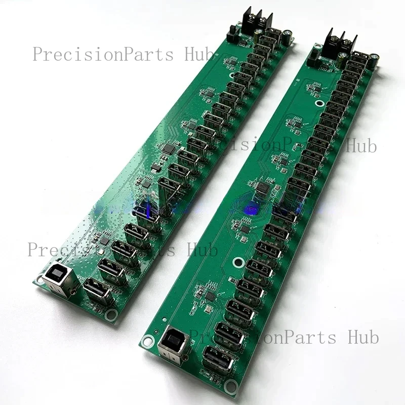 21 Port (20+1 Port Spare) USB Hub PCBA Circuit Board