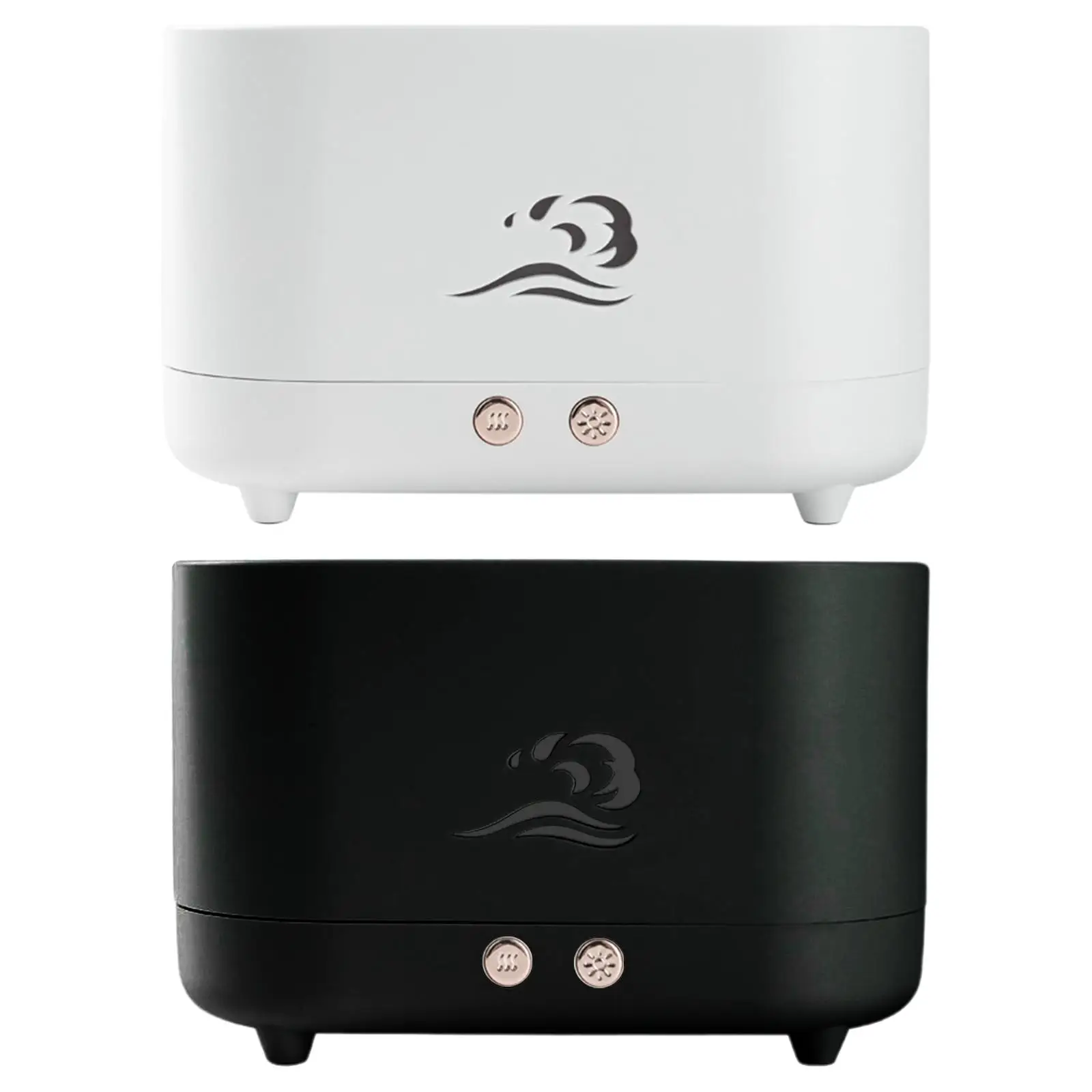 Mini Air Humidifier for Desktop Room USB Diffuser with Flame Effect Night Light Cool Mist Essential Oil Machine for Bedroom Home