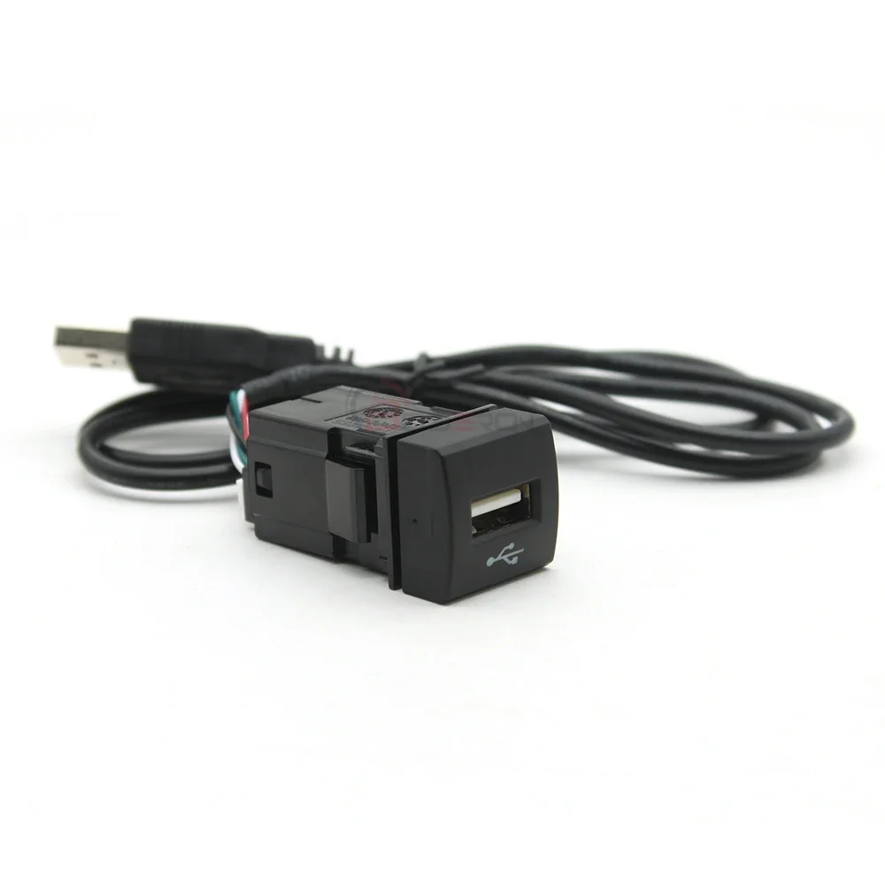 Car USB Input Adapter Audio Radio u-disk flash Socket Interface Connector Cable For Toyota Prado Rav4 Camry Corolla 18-22