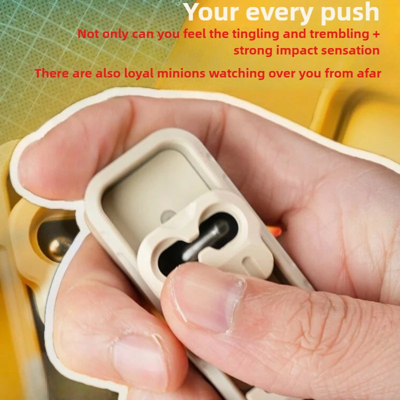 Karami EDC Pony Mechanical Metal Dense Section Direct Push Fingertip Card Pushing Stress Relief Toy