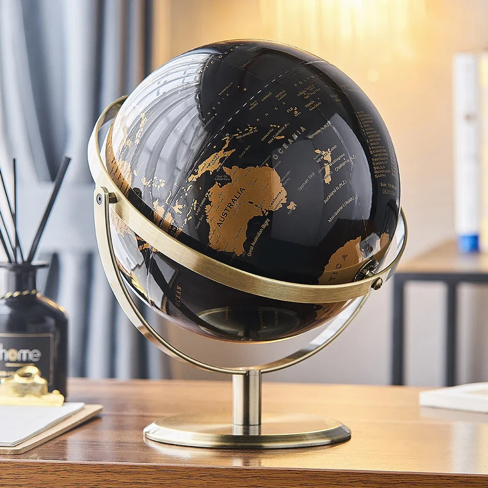 Modern Creative Globe Decoration Light Luxury Crafts Living Room Porch Wine Cabinet Office Desk Decoration