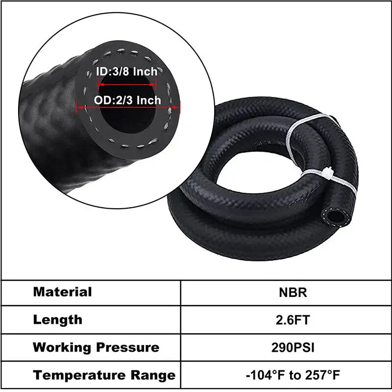 Kit Kaleng Penangkap Minyak Universal dengan Tangki Reservoir Bingung Selang Aluminium Hitam