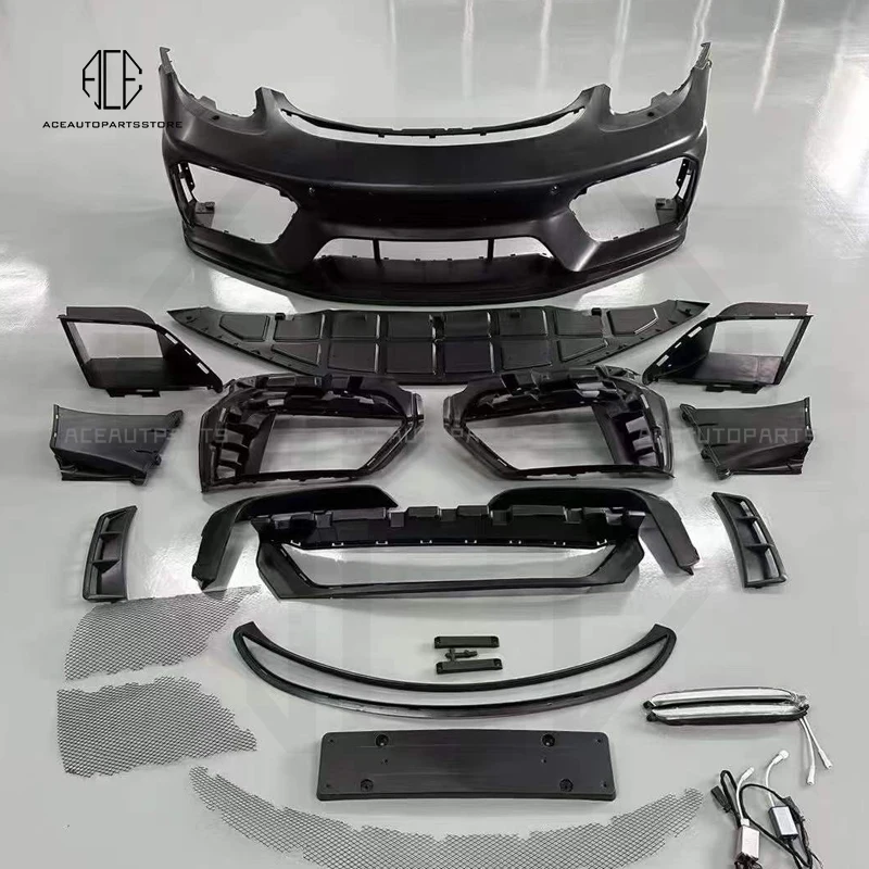 

GT4 Front Bumper For Porsche 718 GT4 Front Bumper For Boxster Cayman 2016+ GT4 PP Carbon Fiber Bumper