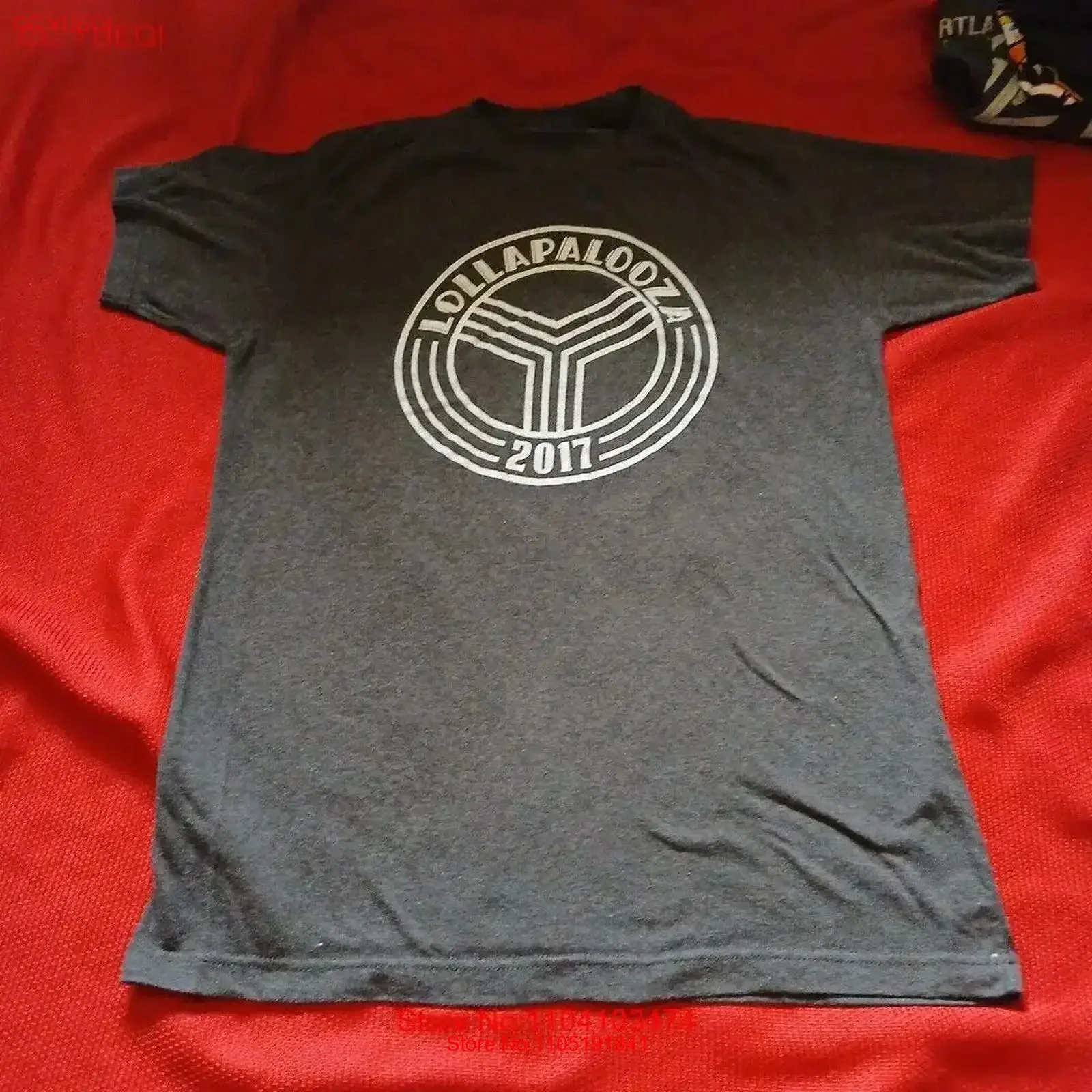 Lollapalooza 2017 Festival Lineup T Shirt Size Medium 100 Authentic Chicago vintage Washed Top For Everyday Wear Breathable