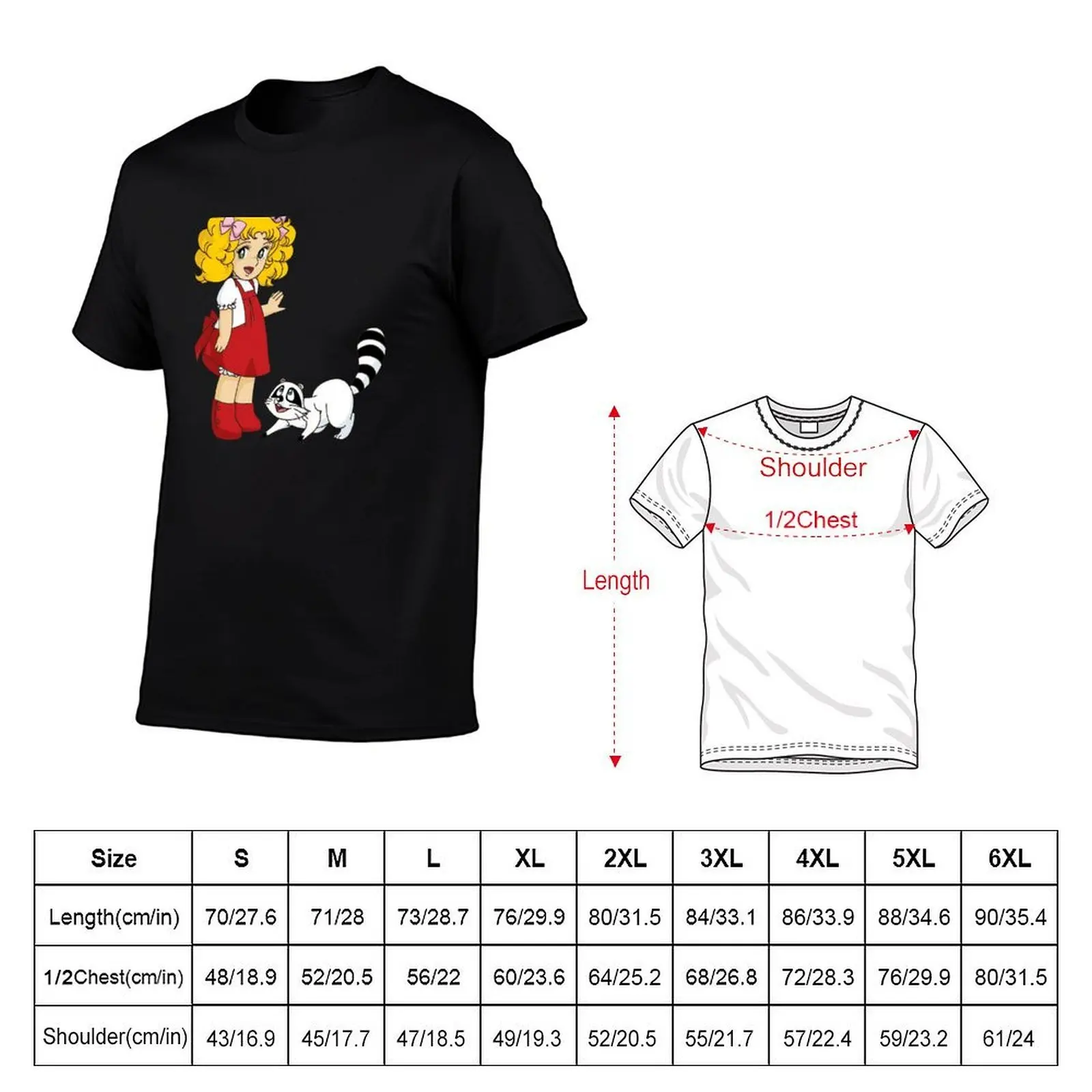 Candy Candy Snow Capucin T-Shirt, Summer Casual Cotton Tee, Oversized Streetwear Tops, Vintage Graphic Print, Unisex Men Women